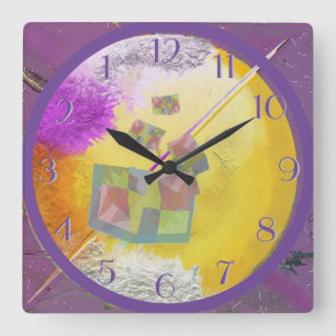 Cuadrado Desde el      reloj hacia atrás