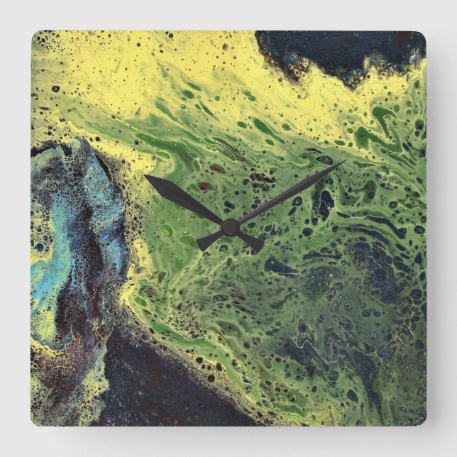 Cuadrado Desvanecer 1 Reloj abstracto (Anverso)