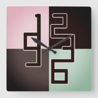 Diseño artístico reloj moderno