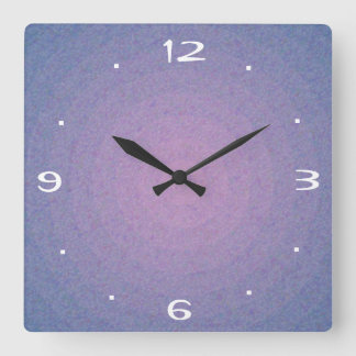 Cuadrado Diseño de piedra de color de malva > reloj llano