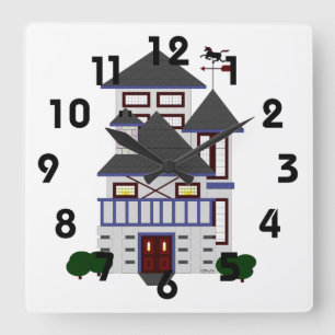 Cuadrado El reloj de la casa