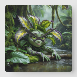 Cuadrado El reloj de la planta de Lover