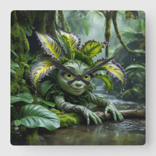 Cuadrado El reloj de la planta de Lover