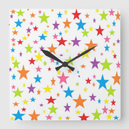 Cuadrado El reloj del arcoiris de las estrellas