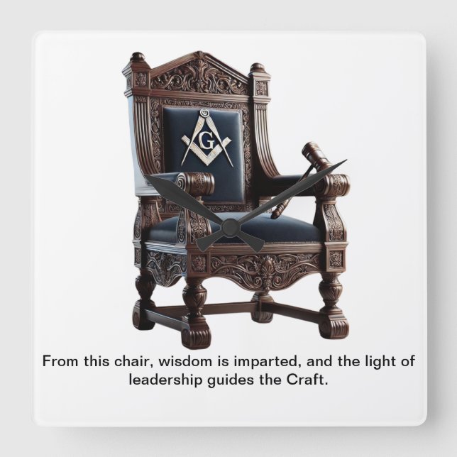 Cuadrado El reloj del artesano: Sabiduría eterna por cada L (Anverso)