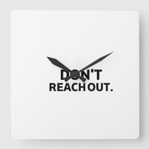 Cuadrado El reloj privado   Pared sin distracciones