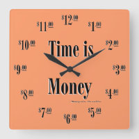 El tiempo es el reloj del dinero - Texto negro sob
