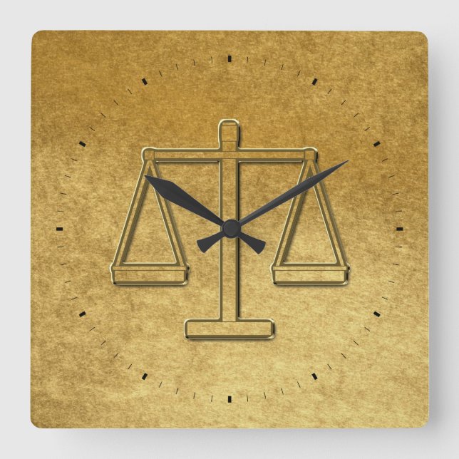 Cuadrado Escalas del reloj de la justicia (Anverso)