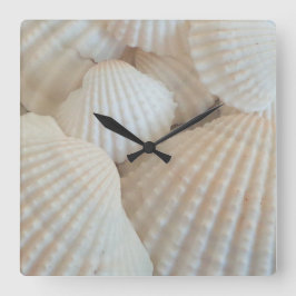 Cuadrado Estanques soleados de mar blanco, reloj exótico de