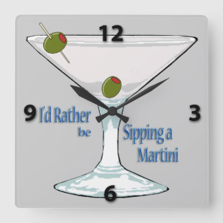 Cuadrado Estaría sorbiendo bastante un reloj de Martini