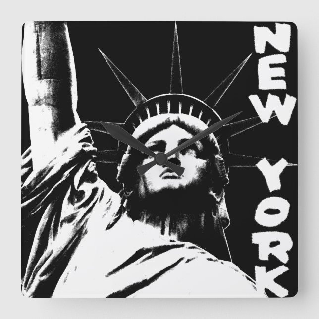 Cuadrado Estatua del reloj de Nueva York (Anverso)