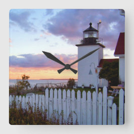 Cuadrado Faro de Fort Point, Reloj de Maine Square