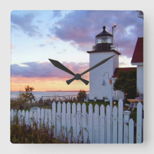 Cuadrado Faro de Fort Point, Reloj de Maine Square