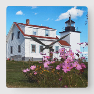 Cuadrado Faro de Fort Point, Reloj de Maine Square