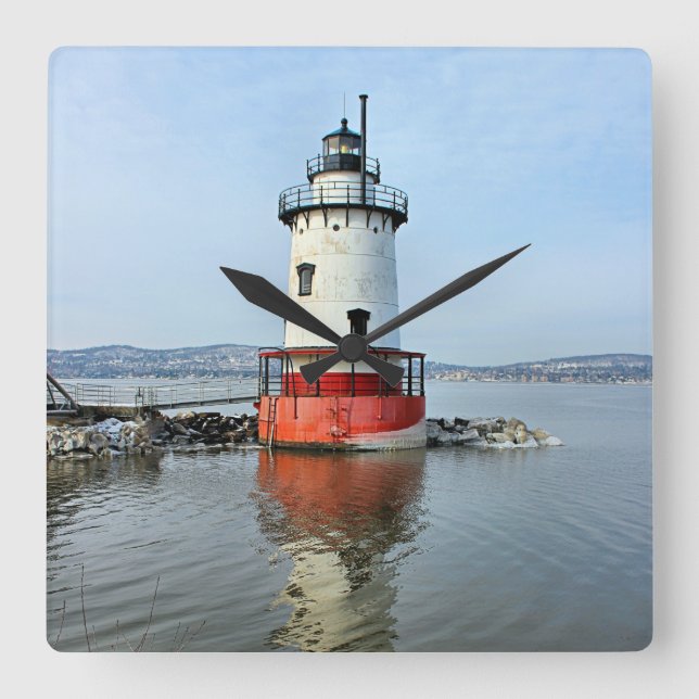 Cuadrado Faro de Tarrytown, reloj del muro de Nueva York (Anverso)