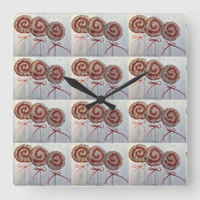 CUADRADO **GALLETAS DE NAVIDAD** RELOJ (Anverso)