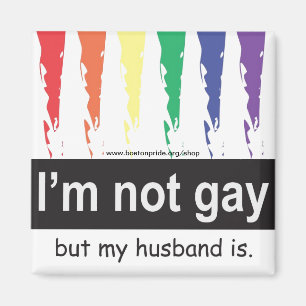 Cuadrado gay del imán del marido