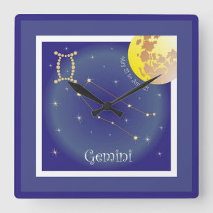 Cuadrado Gemini May 21 to June 21 reloj