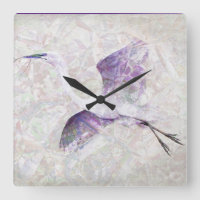 Gran reloj de arte digital Egret