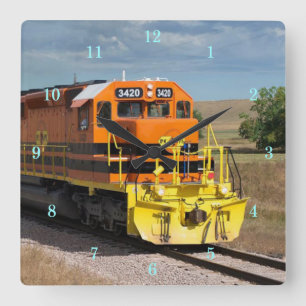 Cuadrado Hermoso Reloj del Muro de Tren
