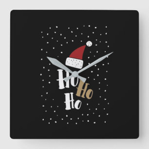 CUADRADO **HO HO HO HO NAVIDADES** RELOJ