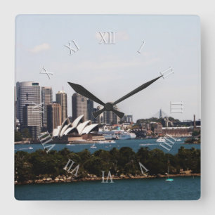 Cuadrado Icónico reloj de Sydney Australia View