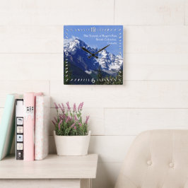 Cuadrado La cumbre del reloj de la pared del paso de Roger