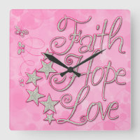 La fe rosa espero amar a las mariposas Stars reloj