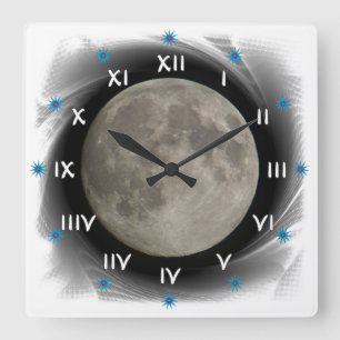 Cuadrado La luna, la lune, la luna, reloj the moon