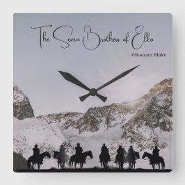 Cuadrado Los siete hermanos del reloj del muro de Elko