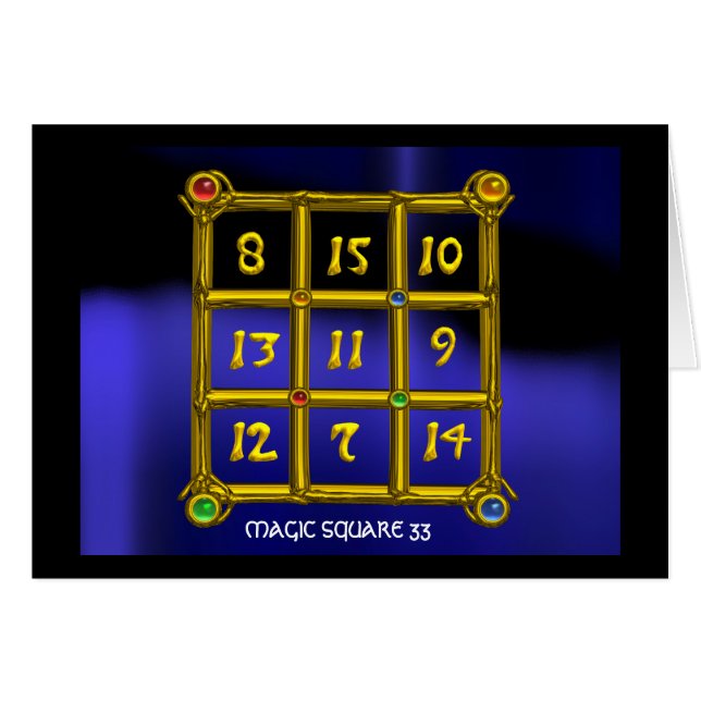 CUADRADO MÁGICO 33 (Anverso (Horizontal))