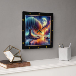 Cuadrado Marcos 11:24 Reloj de oración: Creer y recibir