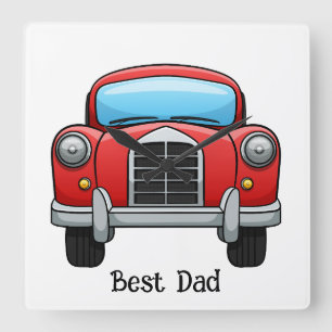 Cuadrado Mejor Reloj De Papá. Personalizable completo.