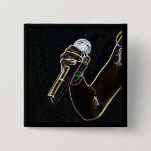 cuadrado micro del botón de la canción del