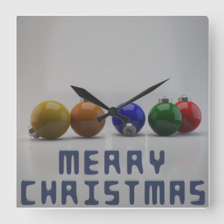 Cuadrado Navidades Mensajes De Texto Y Ornamentos Reloj De 