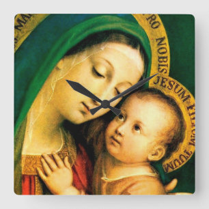 Cuadrado Nuestra Señora de la Buena Asesoría Cuadrada Reloj