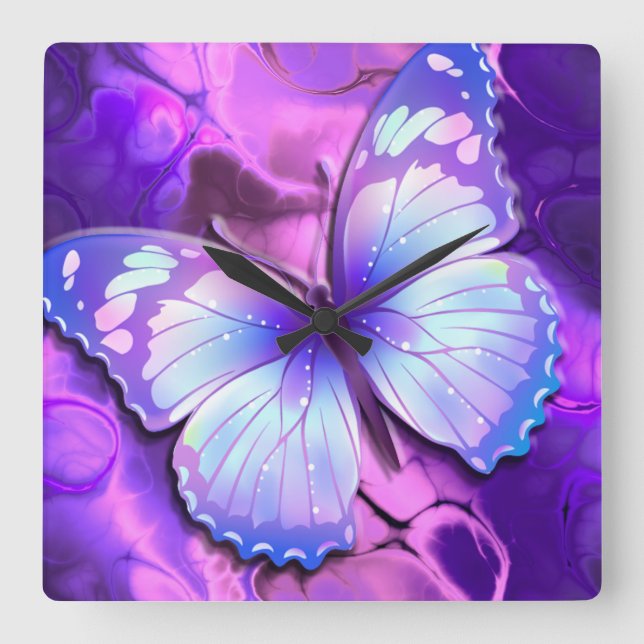 Cuadrado Opción de reloj de mariposa B1 (Anverso)