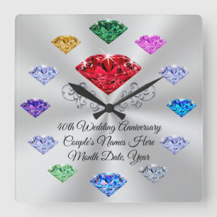 Cuadrado Orden de encargo su reloj de Birthstone, CUALQUIE