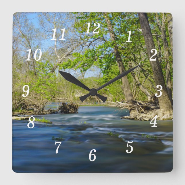 Cuadrado Pacíficos En El Reloj Del Muro Del Río (Anverso)