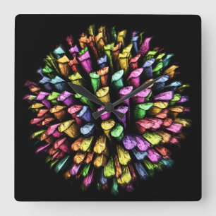 Cuadrado Palancas De Calzado 3D 1A Reloj De Muro