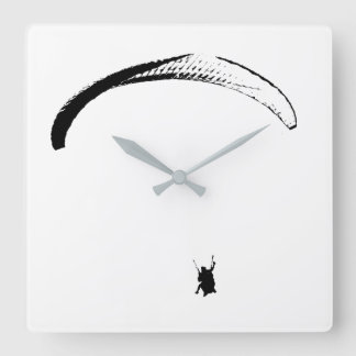 Cuadrado Paracaídas blanco y negro - Reloj