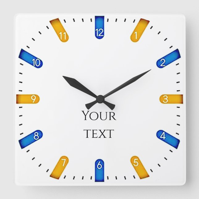 Cuadrado Personalizado de reloj deportivo (Anverso)