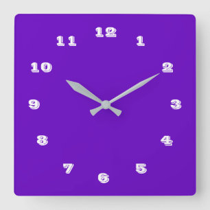 Cuadrado Personalizado Tus Colores Números de letra Reloj d