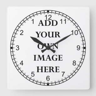 Cuadrado personalizar su reloj inverso