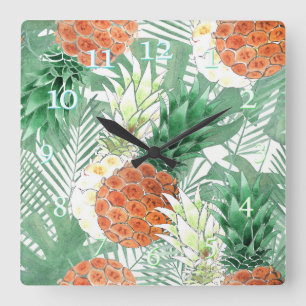 Cuadrado Piña, pareja dulce, fruta durante el reloj