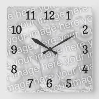 Cuadrado Plantilla cuadrada del reloj