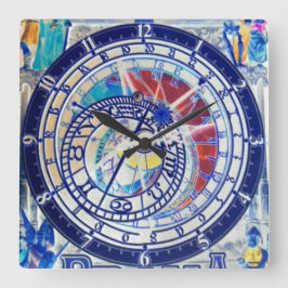 CUADRADO PRAHA CZECHOSLOVAQUIA RELOJ ASTRONÓMICO 4