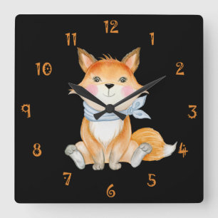 Cuadrado Red El Reloj De La Pared Foxx
