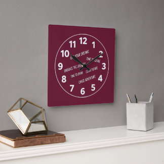 Cuadrado Regalo de reloj personalizado con estilo