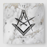 Regalos masónicos únicos cuadrados del reloj de